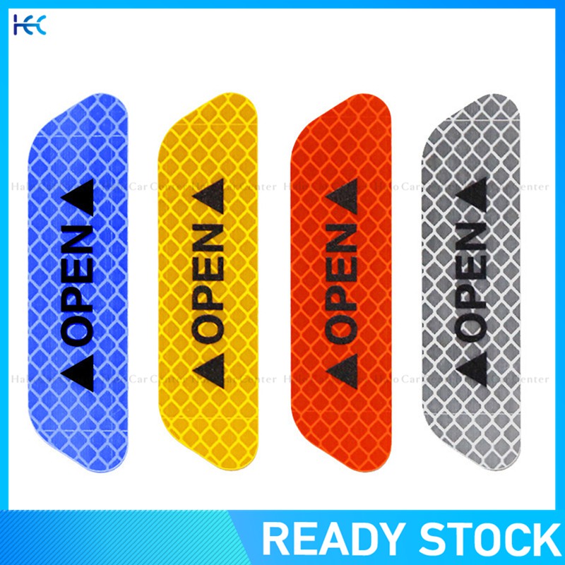 Miếng dán phản quang hình chữ OPEN cho xe hơi độc đáo
