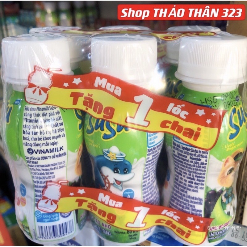 Sữa Chua Uống SuSu Chai Đủ Vị 80ml