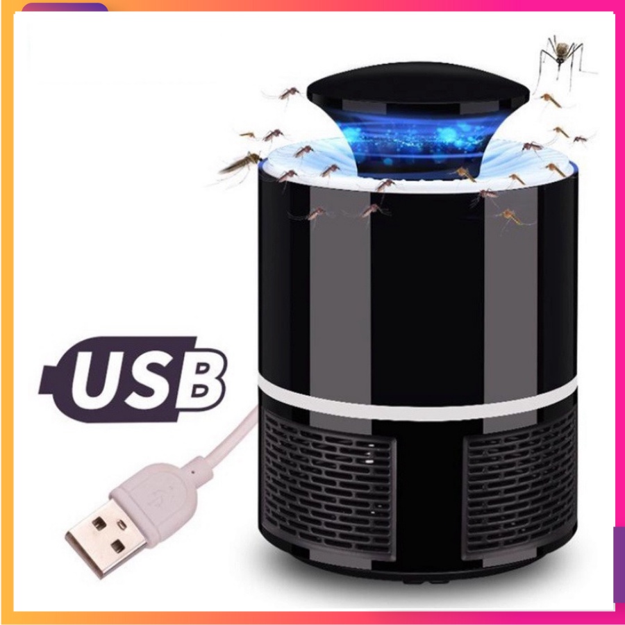 Máy Bắt Muỗi Thông Minh, Đèn Bắt Muỗi Thu Hút Công Trùng Hiệu Quả Bằng Đèn Led Kèm Dây Cắm USB ( bảo hành 12 tháng)