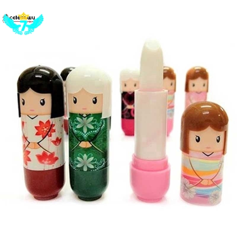 [Hàng mới về] Son dưỡng ẩm tái tạo bờ môi tạo hình búp bê Nhật Bản xinh xắn. CEP