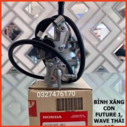 Bình xăng con chế hòa khí xe Wave thái 110, Future 1 zin
