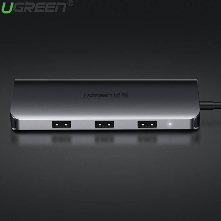 Cáp chuyển USB C đa năng 9 trong 1 - Full Cổng Cơ Bản Ureen 40873 - UG40873
