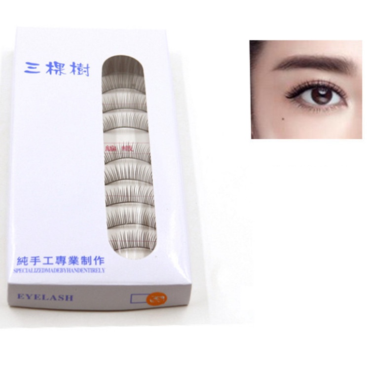 Hộp 10 Cặp Lông Mi Giả Mềm Mại Dành Cho Trang Điểm