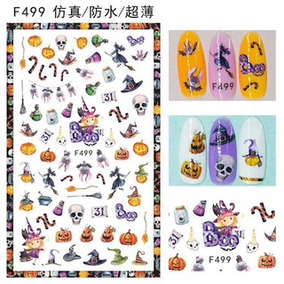 Nail dán Sticker Halloween Độc Đáo Trang Trí Móng Nghệ Thuật Lễ Hội