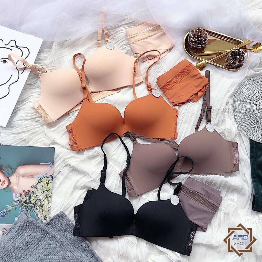 Bộ Đồ Lót Cài Trước, Dây Lưới Đệm Mỏng, Không Gọng CK Cao Cấp | BigBuy360 - bigbuy360.vn