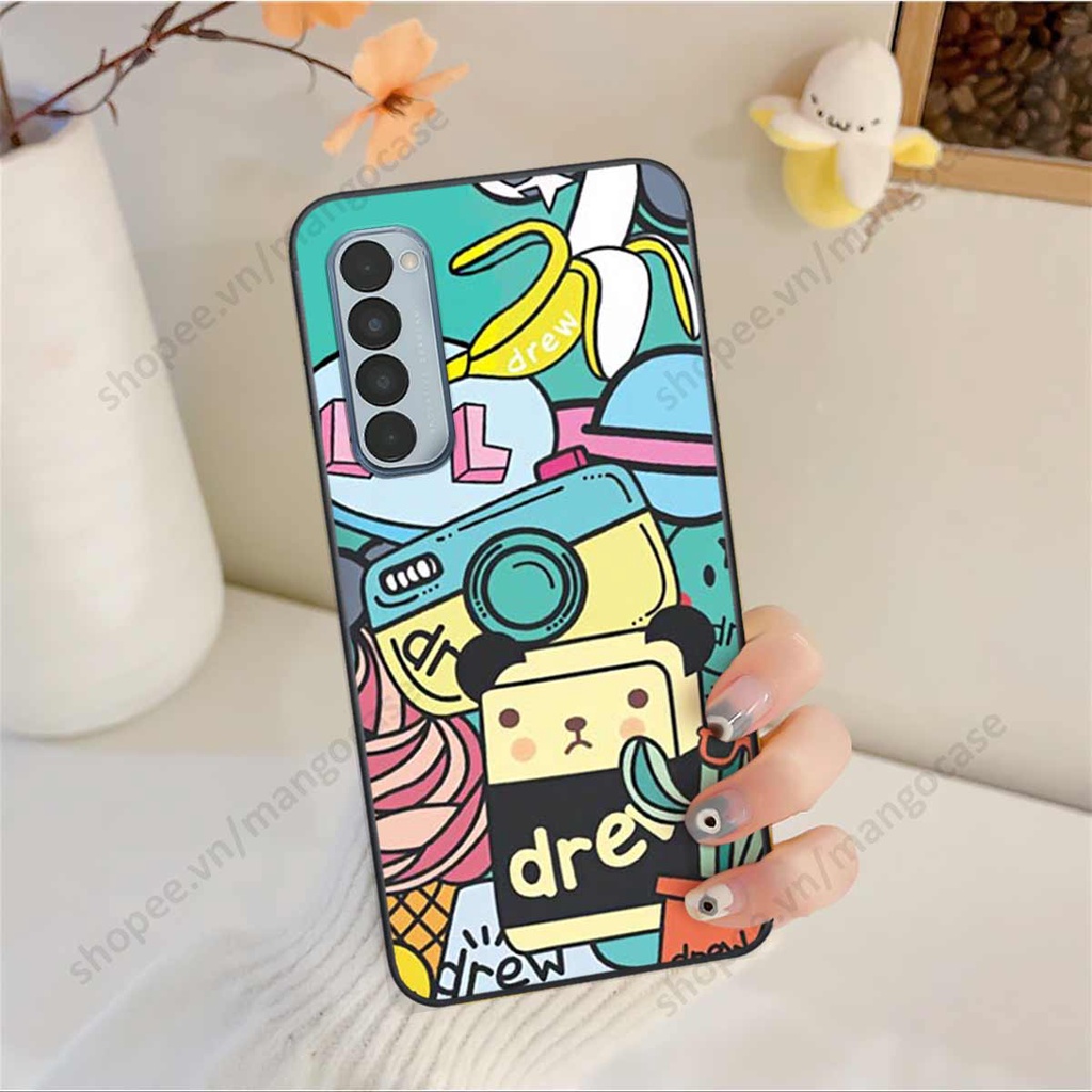 Ốp lưng điện thoại Oppo Reno4 / Reno4 Pro / Reno 4 drew, kaws, bape cao cấp, vỏ ốp rẻ đẹp
