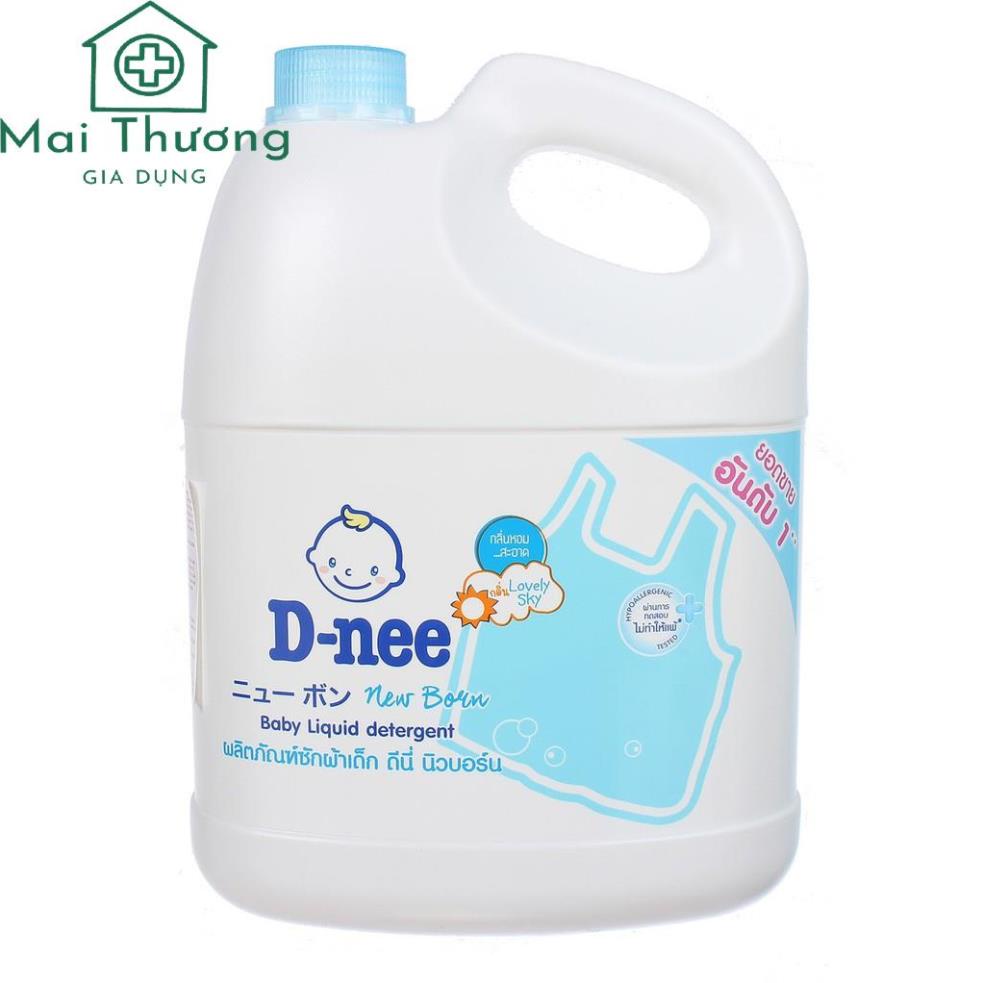 Nước Giặt Dnee Thái Lan Team Đại Thịnh 3000ml Và 1 Túi Rữa Bình Sữa 600ml