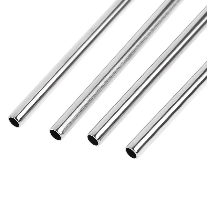 Bộ 4 ống hút inox không rỉ kèm cọ rửa cao cấp sang trọng