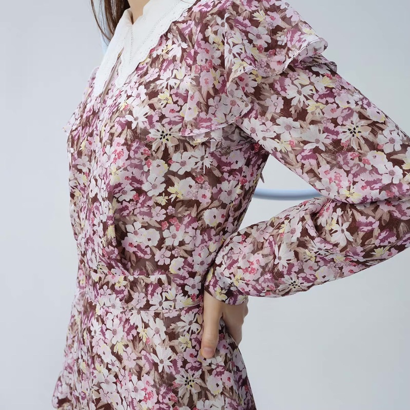 Đầm hoa tím Lily