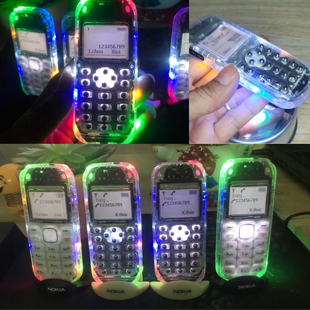 Điện Thoại Nokia 1280 Độ 10 Bóng Led RGb