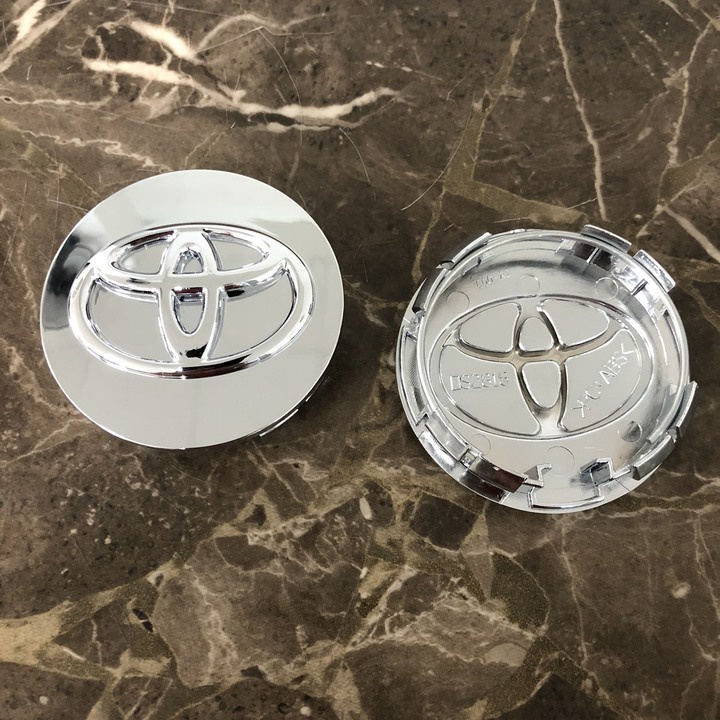 Logo chụp mâm, ốp lazang bánh xe ô tô Toyota đường kính ngoài 68mm, 65mm và 64mm
