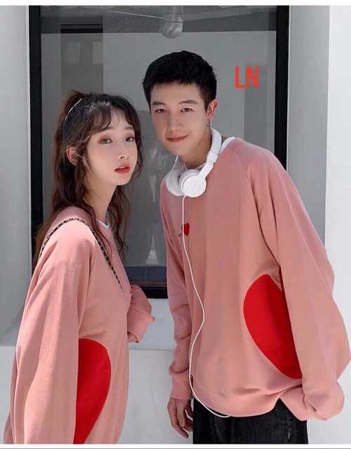 Áo đôi tim love story L&N