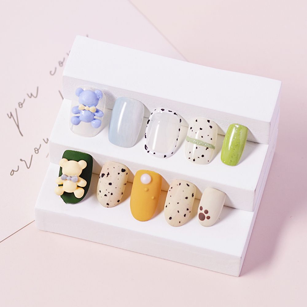[Hàng mới về] Phụ kiện dán trang trí móng tay nghệ thuật 3D thủ công kiểu dáng hoạt hình dễ thương đa dạng tùy chọn