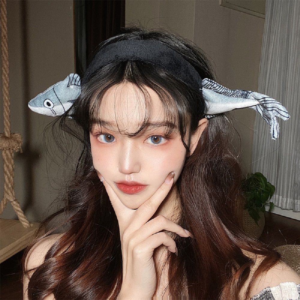 Băng đô cài tóc hình cà rốt/ cá chống trượt dễ thương cho bé gái