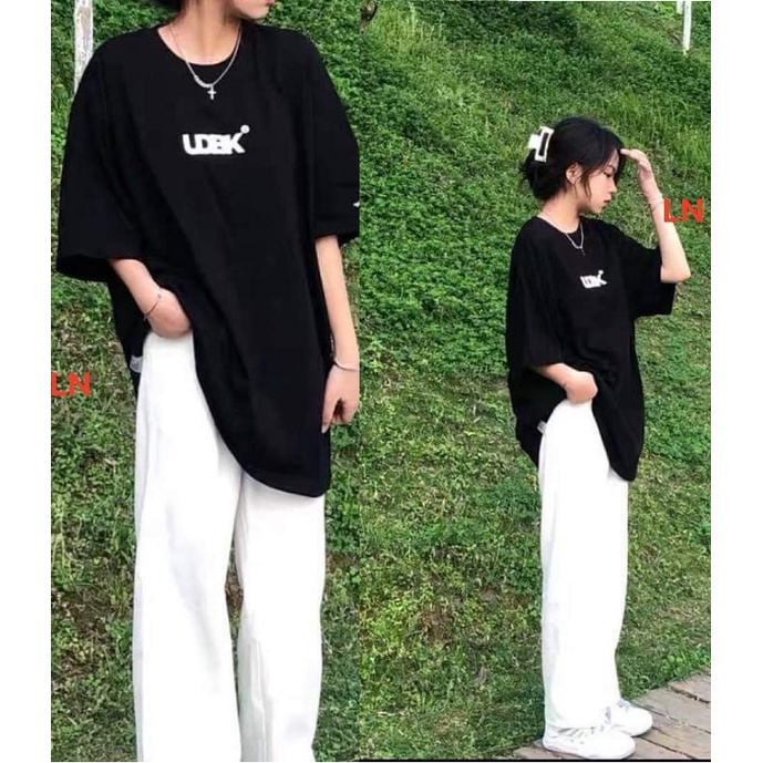 Set đồ bộ áo phông kèm quần ống rộng mặc đi học đi chơi đều xinh