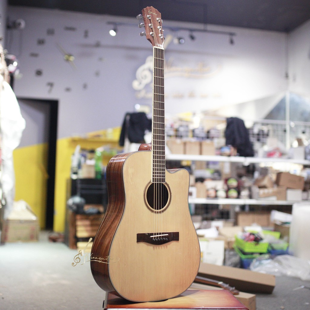 Đàn guitar acoustic VG-D3 gỗ điệp nguyên tấm  tặng full phụ kiện  vinaguitar phân phối chính hãng