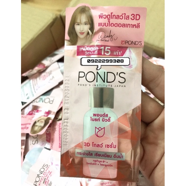 Tinh Chất Dưỡng Trắng PONDS 3D Glow Serum ( gói 7,5g Thái Lan )