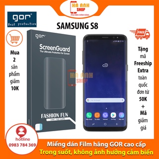 Miếng dán Samsung S8 hãng Gor cao cấp Full màn H6