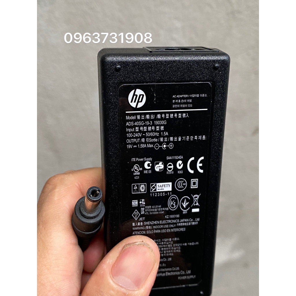 Cục nguồn 19V 1.58A chính hãng HP