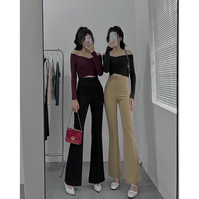 😍 QUẦN TÂY LOE LƯNG CAO FORM CHUẨN (4 màu)