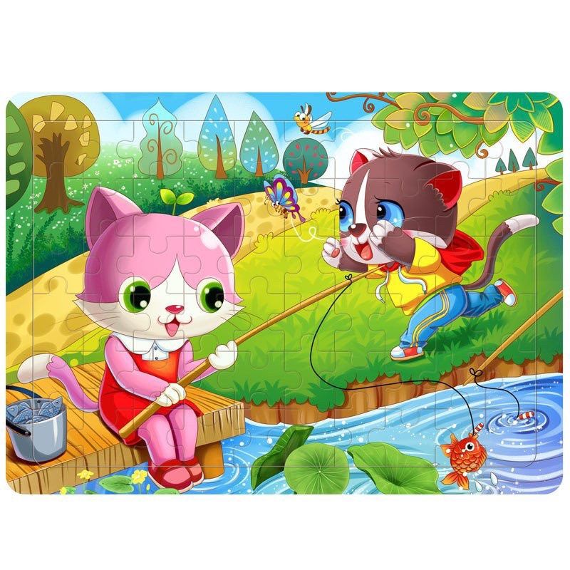 Đồ chơi tranh gỗ ghép hình 60 miếng ghép cho bé yêu | Shop Bảo An