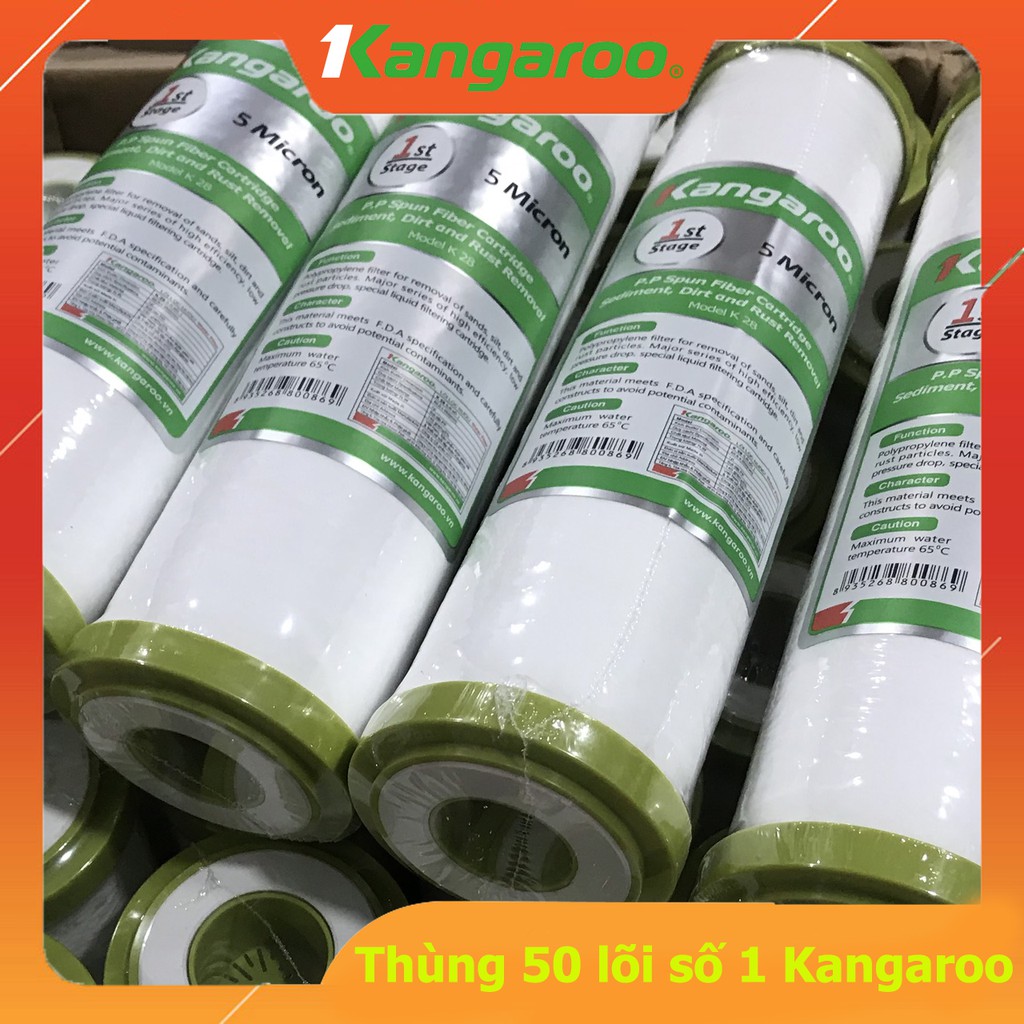 Thùng 50 Lõi Lọc Nước Số 1 Kangaroo Chính Hãng