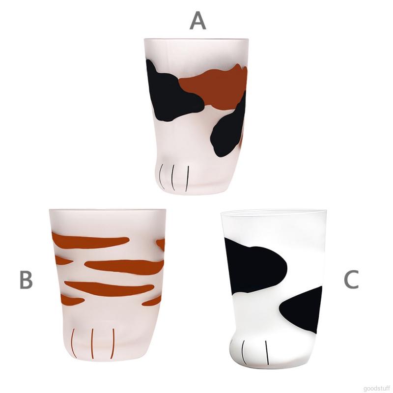1PC Creative Printing Cup Handmade Cat's Claw Coffee Cup Milk Cup Vibrato Net Celebrity Student Cute Trend Glass