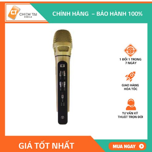 Micro không dây TUXUN K9 hỗ trợ FM, jack 3.5, Phiên bản 1 tầng số