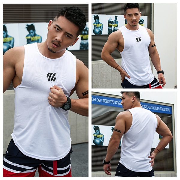 『GYMen』 Áo Thun Ba Lỗ Thể Thao Nam 3 lỗ Tank Top Phong Cách Hàn Quốc Big Size Nhanh Khô Cao Cấp Phối Lưới Thông Thoáng Vải Thoáng Thun Lạnh PE Co Trơn Streetwear Nhiều Màu Chuẩn Form Chạy Bộ Chuyên Thể Dục Bóng Rổ Bóng Đá Cầu Lông Gym