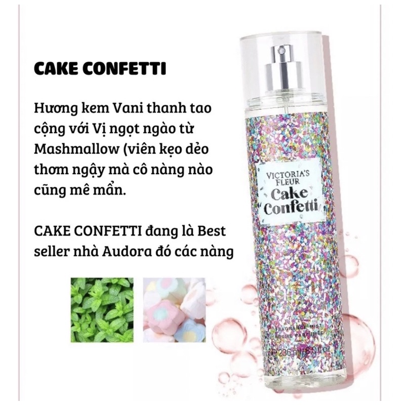 XỊT THƠM BODY VICTORIA'S FLEUR  236ml - XỊT THƠM BODY THE NIGHT