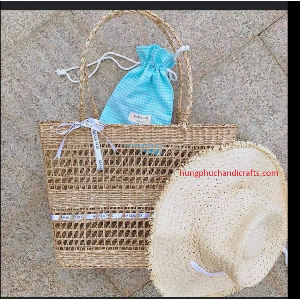 Túi/Làn Cói Đi Biển Thời Trang Cao Cấp Vintage Trang Trí Chụp Hình Cực XInh - Cói_Decor_HN