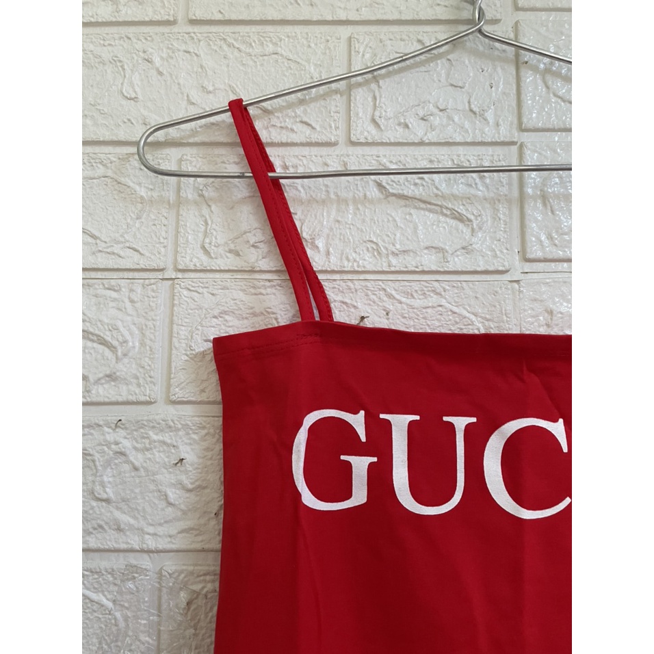 Áo ống dây in chữ