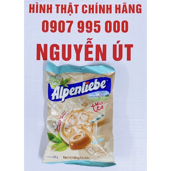 kẹo alpenliebe hồng trà sữa 329g