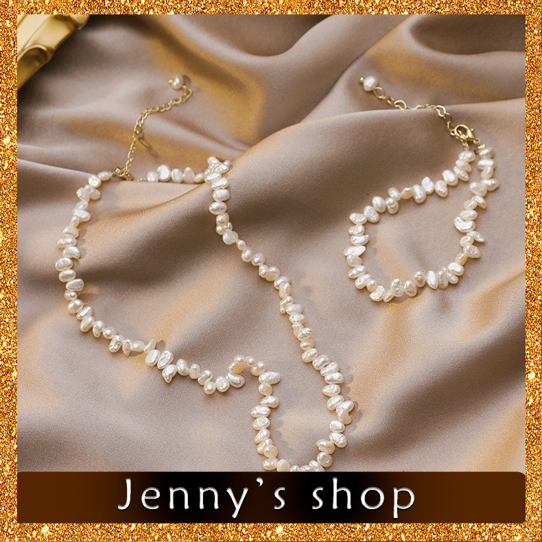 ✨Jenny’s shop✨ Vòng cổ ngọc trai Retro Baroque chuỗi hạt Vòng đeo tay