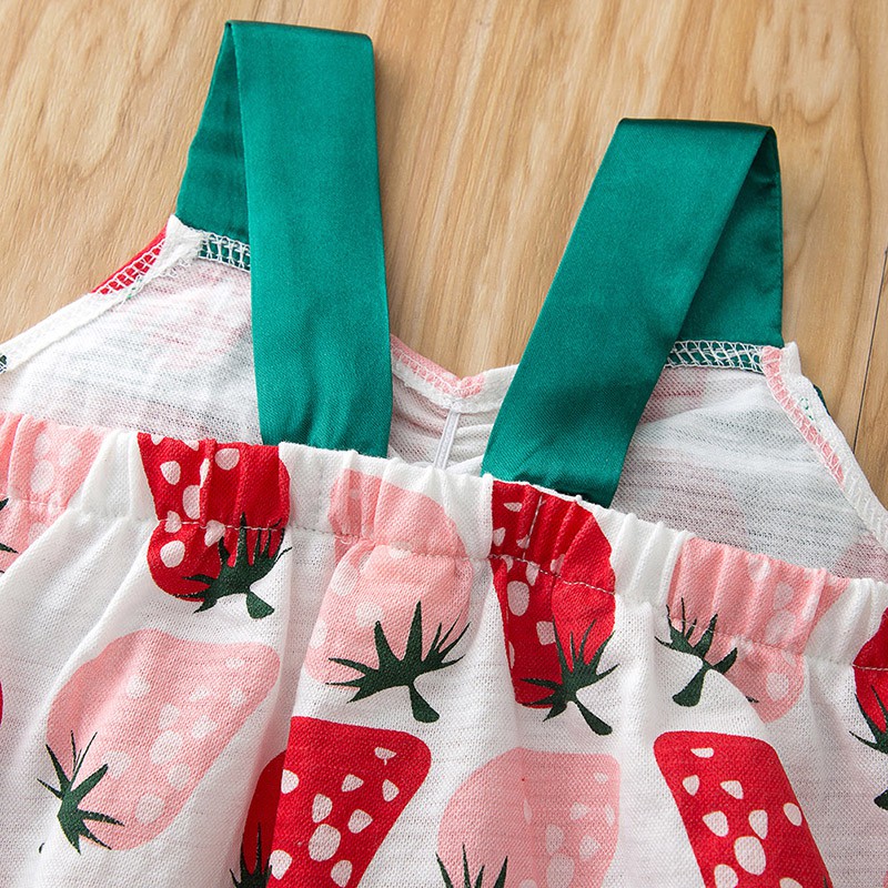 Jumpsuit Chất Cotton Phối Nơ Cho Bé