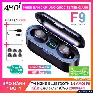 Tai nghe Bluetooth mini tặng dock sạc pin cực trâu