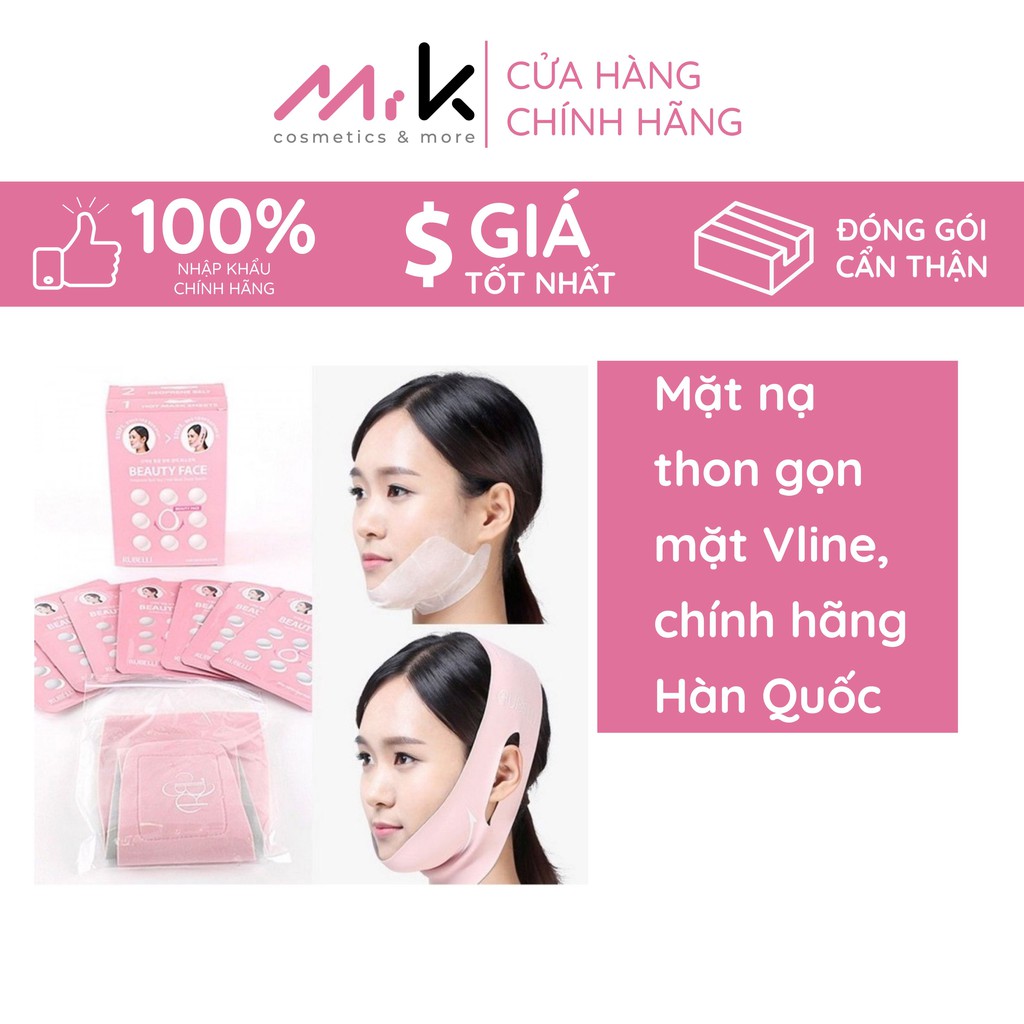 Mặt nạ thon gọn mặt Rubelli Vline Beauty Face Premium công thức cải tiến gồm 7 miếng mặt nạ