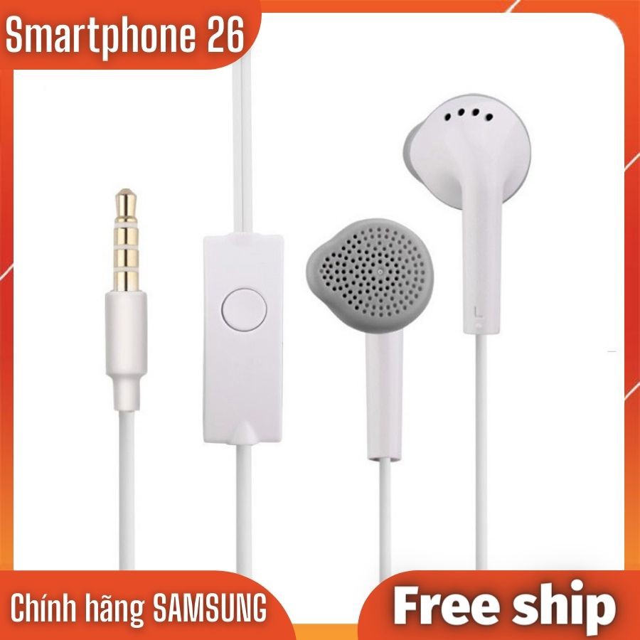 Tai nghe SAMSUNG chính hãng | Loại chân tròn 3.5mm phù hợp nhiều loại điện thoại | Có mic và nút nghe gọi