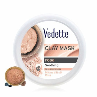Mặt nạ đất sét Vedet Rosa dạng hủ 145g