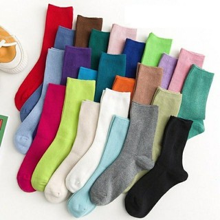 Vớ tất trơn cổ cao unisex