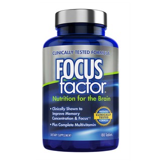 Bổ não tăng cường trí nhớ Focus Factor Nutrition for The Brain 180 Viên mềm