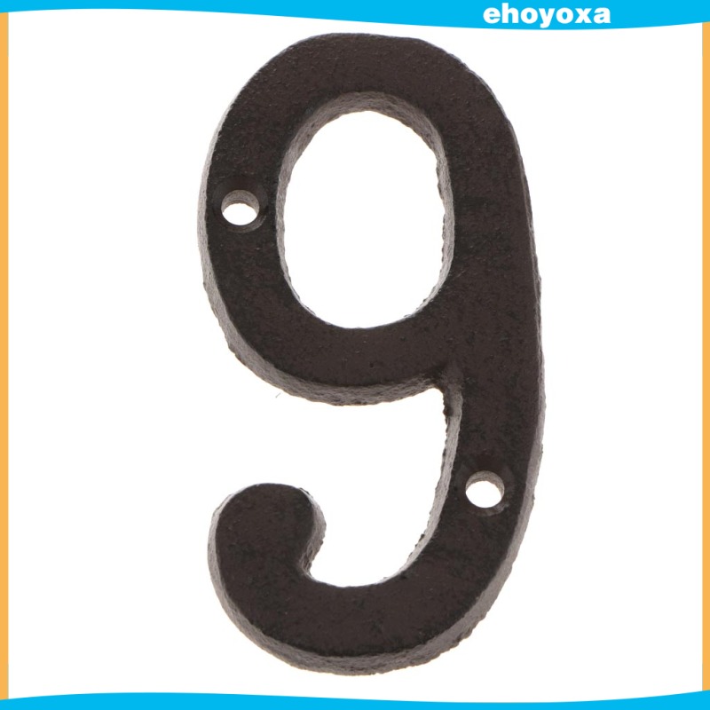 3Pack Metal Doorplate Door Number Sign No. 5 8 9 for Cafe Door Ornament