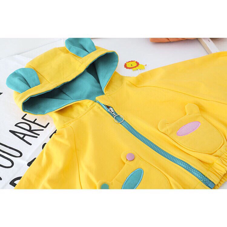 Aó khoác gió kaki cho bé siêu yêu