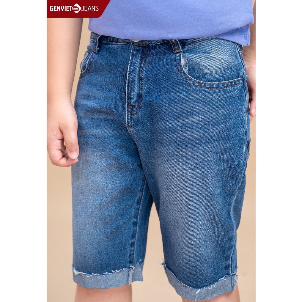 Quần Ngố Genviet Jeans Kid Thời Trang Bé Trai NQ304J1808