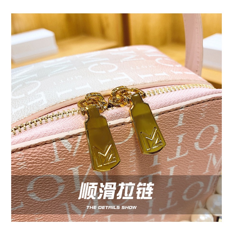 Túi Đeo JASMIN NOIR Chéo In Chữ Đính Ngọc Trai Thời Trang Dành Cho Nữ