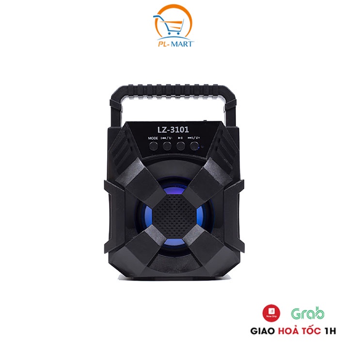 Loa Bluetooth mini xách tay lz3101 - lz3103 nhỏ gọn âm thanh siêu hay đèn led nhấp nháy Hỗ trợ cắm thẻ nhớ, USB