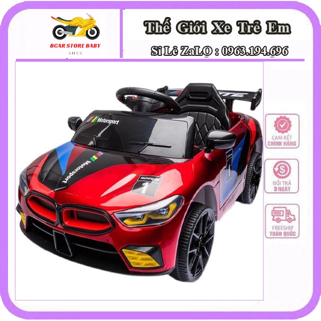 oto điện trẻ em 808 kiểu dáng BMW cao cấp tự lái và điều khiển từ xa