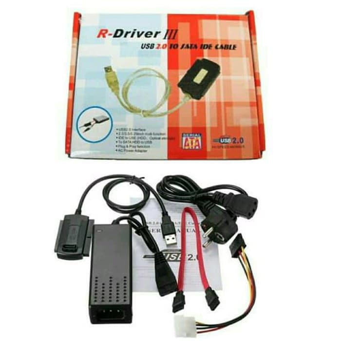 Cáp Chuyển Đổi R-Driver 3 Usb 2.0 Sang Sata Ide Cho Ổ Cứng Hdd