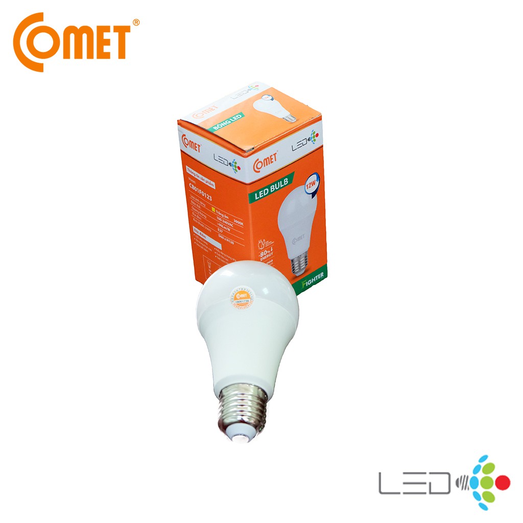 BÓNG LED BULB 12W COMET CB01F012 (thân kín)