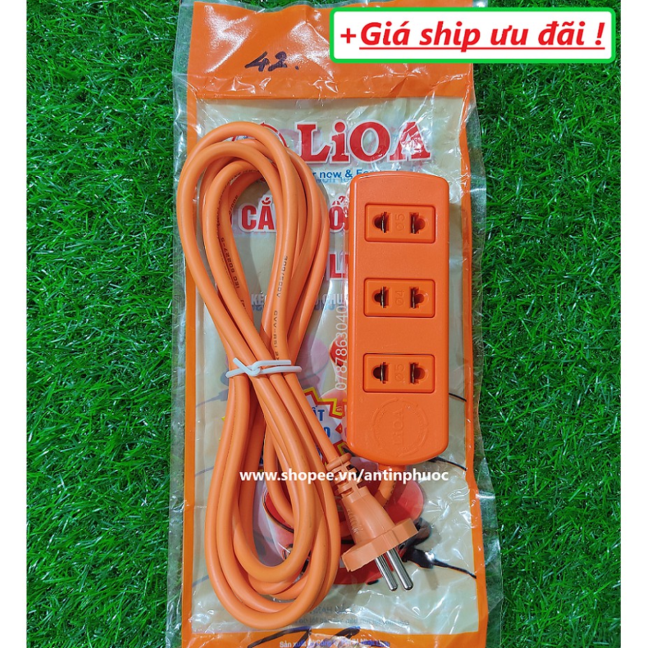 Ổ cắm điện 3 ổ công suất cao LIOA - Ổ cắm điện loại tốt chịu tải cao 15A-3300w LIOA S3TC